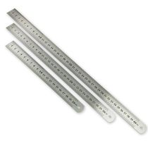 Swordfish brand thickened steel ruler double-sided scale 15 20 30 40 50CM steel ruler Metric inch iron ruler