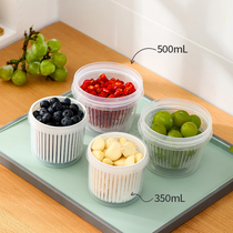 FaSoLa green onion ginger garlic fresh box refrigerator drain sealed storage box kitchen vegetable food finishing artifact