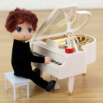 Piano Music Box Music Box Female Box Girl Heart Rotating Dance Ballet Girl Princess Childrens Birthday Gift