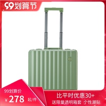 BINGER18 inch boarding case small luggage men and women password silent wheel suitcase trolley case children horizontal