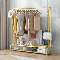 Dormitory drying rack floor-to-floor bedroom folding hanger rental room Simple drying rack household cold clothes pole shelf