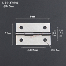 1 5 Inch Stainless Steel Small Hinge Thick 0 5mm180 Degree Angle Loose Leaf Gift Box Flat Hinge Packing Wooden Case Hinge