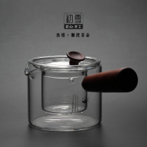 Chuxue Japanese-style solid wood side handle pot Glass cooking teapot Household high temperature resistant filter Tea making teapot Making teapot Making Teapot Making Teapot Making Teapot Making tea