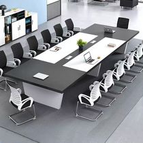 Fashion Minima Modern With Cabinet Meeting Table Office Furniture Training Table Negotiation Table Meeting Room Strip Table and chairs Composition