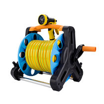 Car high pressure car wash water gun household hose set watering flower artifact portable water pump water pipe car storage rack