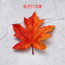 Hotel Sashimi Hem Tray Decorated with flower and grass cold vegetable dishes Dishes Accessories in Mood Small Pendulum with Imitation Maple Leaf