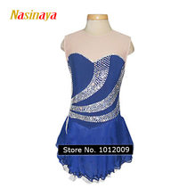 Funo 16-color custom girls adult figure skating dress performance competition examination skirt blue diamond skirt6