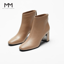 The same mm lemon shoes in the mall 2019 new winter pointy shoes fashion high heels short boots 5a82x0072q
