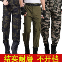 Spring and autumn thick Labor overalls mens stage performance trousers labor insurance welding work clothes thin student training pants