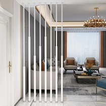Simple modern partition screen living room home light luxury iron creative porch decoration Nordic Net red metal column