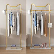 Household vertical light luxury hanger floor bedroom Net red coat rack simple modern simple pole style clothes shelf