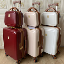 Export Japan mother and child box Red wedding trolley box Wedding suitcase 20 inch 22 inch 24 inch suitcase