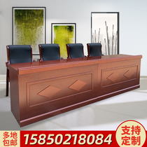Chairman Desk Meeting Table Bar Leadership Table Training Chairs Paint Speeches Desk Solid Wood Lecture Desk Room Table and chairs