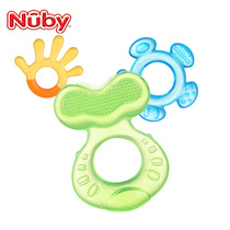 American Nuby Nuby baby bite glue baby soft tooth glue toy gear gear growing 3 stage set grinding tooth stick