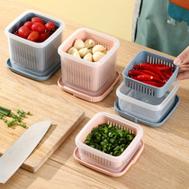 Home onion ginger garlic drain storage box household kitchen onion fresh box refrigerator special fruit sealing box