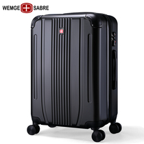 Swiss Army knife aluminum frame suitcase male trolley case universal wheel suitcase female suitcase password box business boarding case