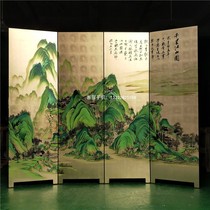 Hand-painted thousands of miles of country map screen Home living room sofa background wall painting Hotel lobby meeting activity partition
