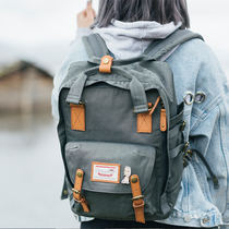 Doughnut xiaofengzi joint name Dule Doughnut backpack students male and female computer schoolbag waterproof tide travel