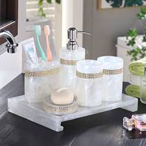 Bathroom wash set couple teeth mouthwash Cup European style simple hotel home model room bathroom four or five sets