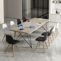 Rounded Corner Table Meeting Table Long Table Brief Modern Training Reception Conference Room Desk Table And Chairs Combined Furniture