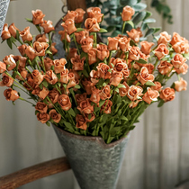 Albero Rose Retro Emulated Floral Flower Arrangement Foam Flowers Living Room Fake Flowers Home Furnishing Floral Suit Pendulum