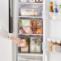 Refrigerator storage box drawer type food grade household kitchen organizer artifact fruit and vegetable egg preservation box storage box