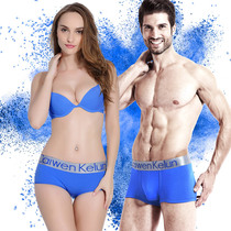 Couple boxer underwear cotton sexy Korean version of mens personality youth sports four-corner womens shorts head tide