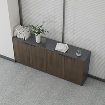 Office file cabinet storage short cabinet Cabinet bookcase with lock wooden flower slot cabinet office cabinet sundries storage cabinet