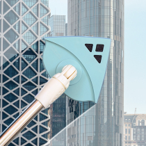 Glass artifact telescopic rod household strong magnetic wipe window tall building double brush scrape cleaning washer tool