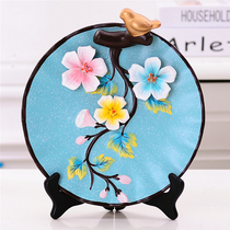 Porch ornaments modern simple TV cabinet home decoration wine cabinet decoration plate plate plate hanging plate ceramic decoration