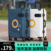 Japan and South Korea high-end luggage mens trend trolley case female silent wheel password box high-value travel box