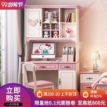 American childrens desk bookcase combination girl bedroom corner desk bookcase integrated home multifunctional computer desk