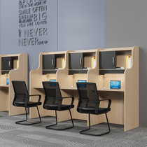 College student study room partition table and chair closed learning postgraduate desk sharing research desk combination