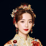 Beilan Semir bride Xiuhe headdress is suitable for round face Chinese style phoenix crown wedding costume 2020 new Xiuhe