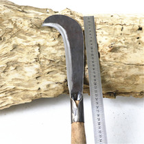 Hand forged spring steel sickle hackerel agricultural pruning garden wood chopping knife scorn bamboo knife grass cutting sickle