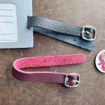 head layer cowhide belt luggage MINI hang tag nameplate lanyard luggage tag leather rope in stock + customized