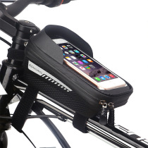 Bike Touch Screen Mobile Phone Bag Anti Splash Water Front Beam Bag Mountain Bike Large Capacity Upper Tube Bag Bike Riding Equipment