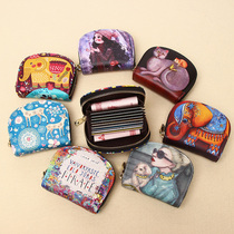 Card Bag Lady Small Cute Mini Minimalist Personality Female Style Zip Wallet Ultra Slim Credit Card Bag Zero Wallet