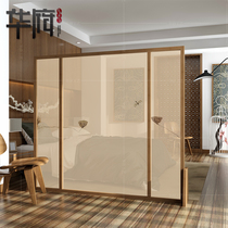 New Chinese screen partition Living room fabric entrance mobile simple modern seat screen Bedroom block home Zen