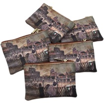 Exit Italy Zero wallet Carpack surface printed with London Scenic Street Head fashion Beauty pattern