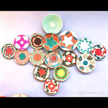 Bohemian National style imported hand-woven pendants storage fruit plate ornaments wall decoration