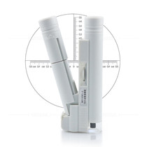 Chuda 40 times double barrel with scale portable microscope LED light source high power mobile phone magnifying glass