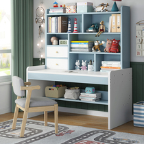 Middle School students writing table and chair set home learning table girl simple desk bookshelf integrated Boy Princess style