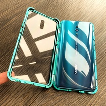 Opporeno mobile phone case double-sided glass OPPORenoZ all-inclusive anti-fall reno2 lifting shell ten reno10 times zoom version magnetic suction oppo million magnetic king opporenoace male renoz female