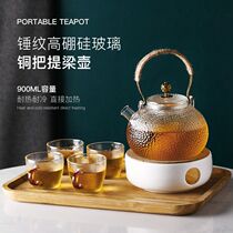 Glass teapot tea kettle household flower teapot set Japanese tea kettle electric pottery stove special cooking teapot