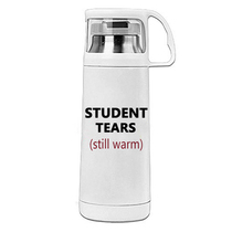 Net red students ears still warm old teacher stainless steel portable bottle cap warm water Cup