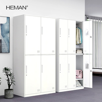 Herman locker staff locker bathroom storage cabinet with lock steel gym 69 door factory outlet