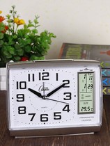 Kangba perpetual calendar alarm clock silent student bed head small alarm clock with calendar week luminous alarm clock Big