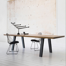 Minimyo Talks Table Designer Congress Table Long Strip Table Solid Wood Creative Desk Personality Loft Computer Desk