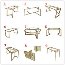 Nordic light luxury stainless steel table leg table foot bracket custom marble table Rock board bracket coffee table shelf stand stand foot